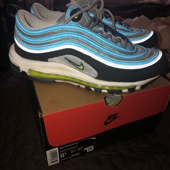 Nike air max 97 og Atlantic blue used 8.5 mens - Picture 10 of 11